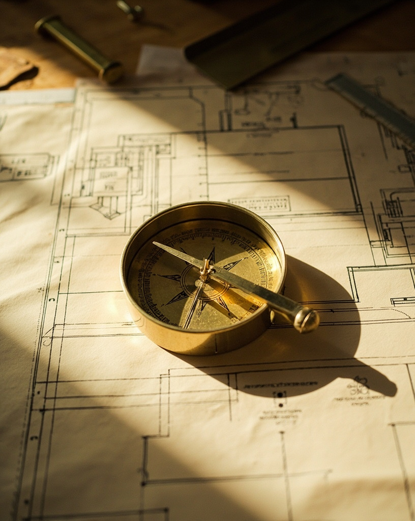 Compass and plan